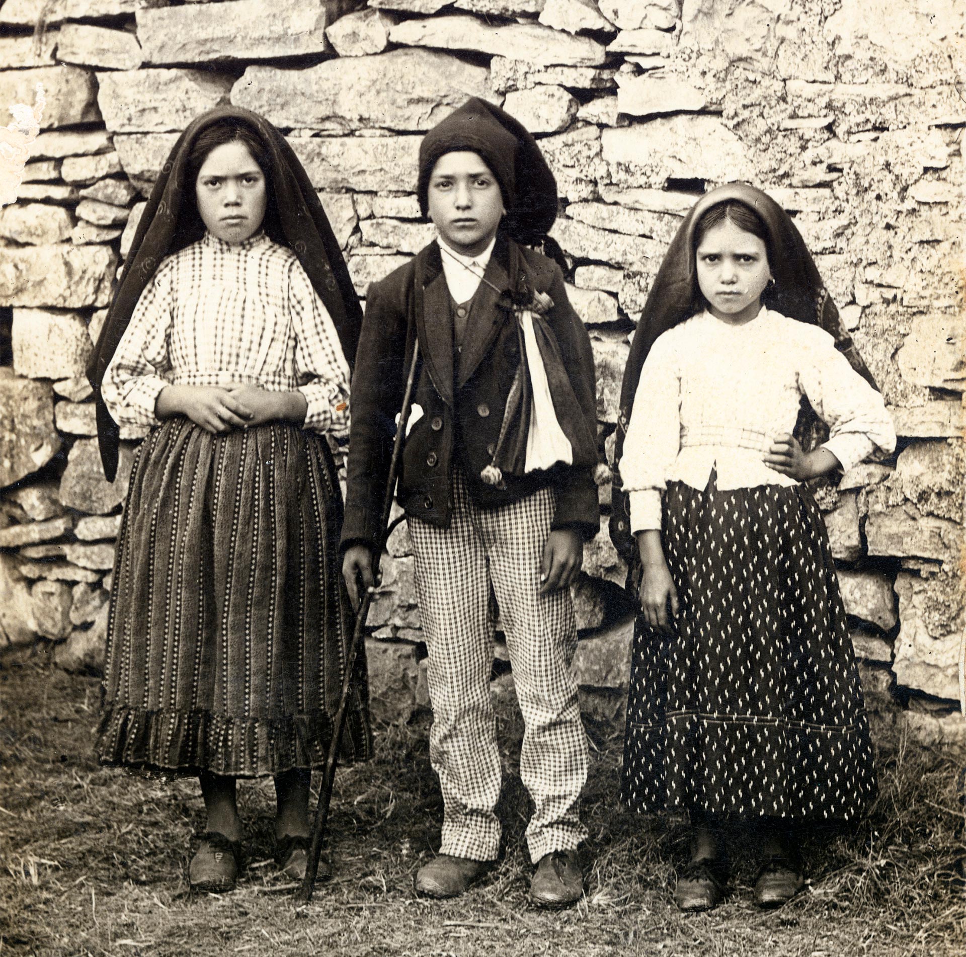 Lúcia Santos, Francisco and Jacinta Marto, 1917