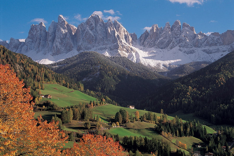 Bolzano countryside and mountains