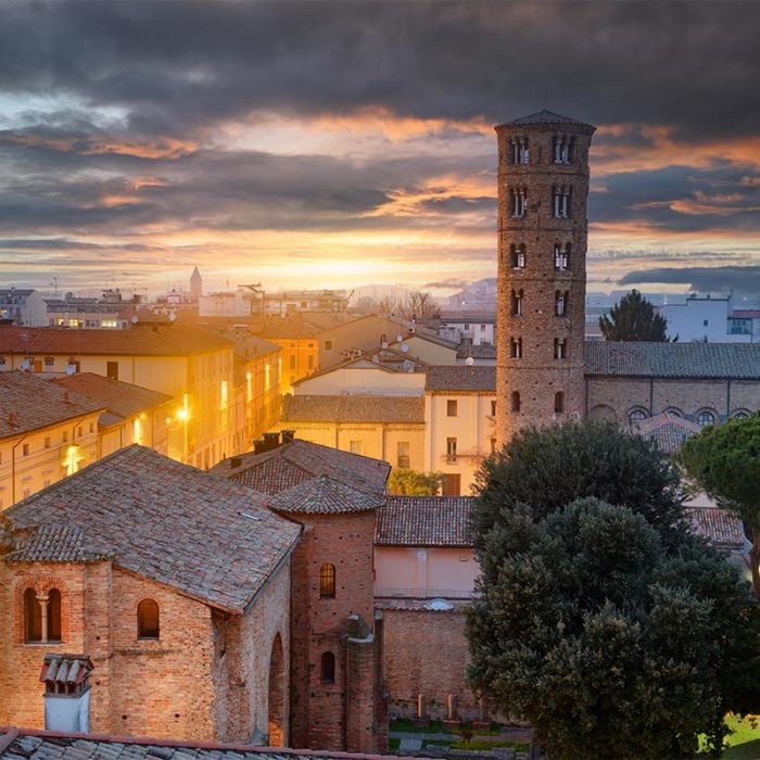 Ravenna, Italy, historic skyline