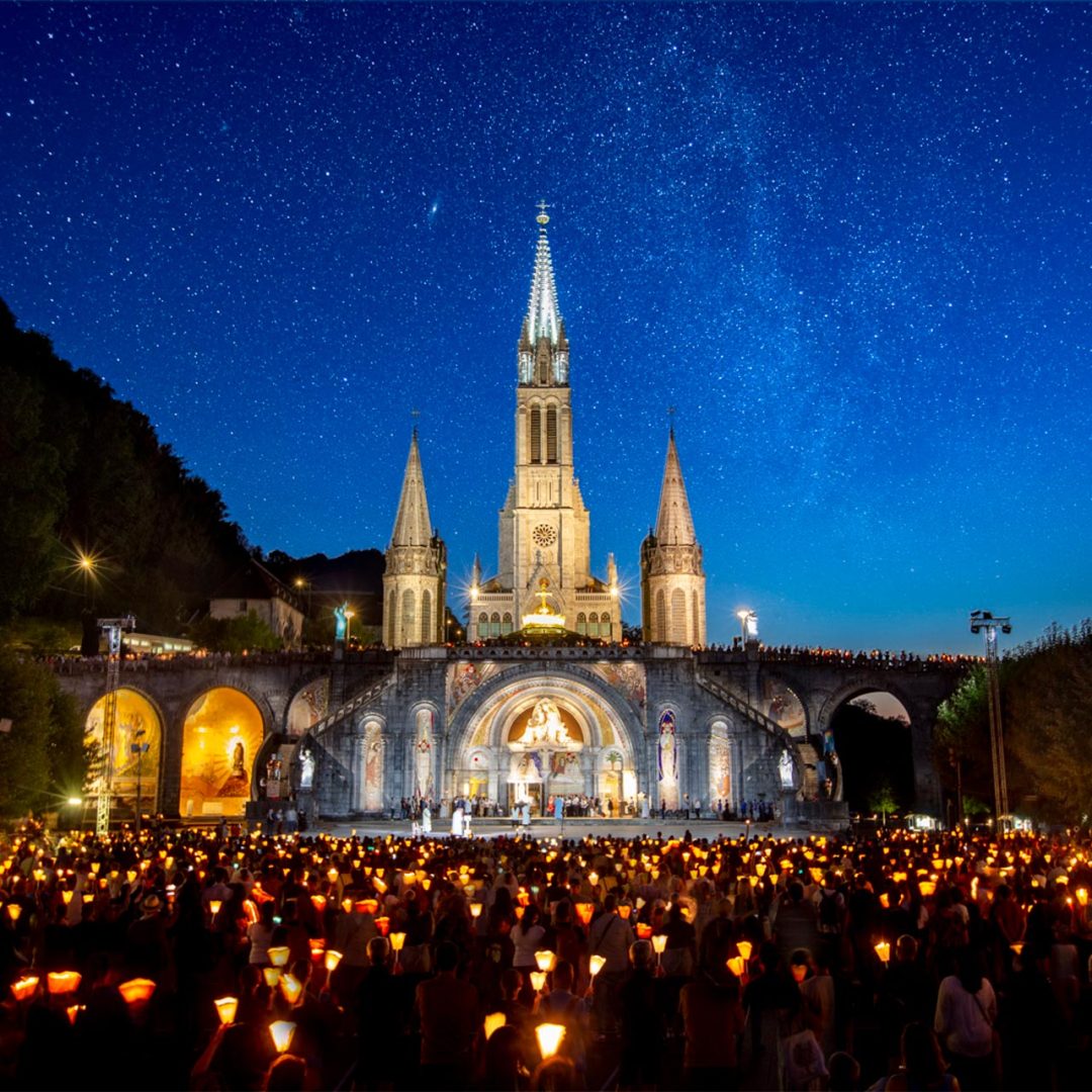 Lourdes candle light procession