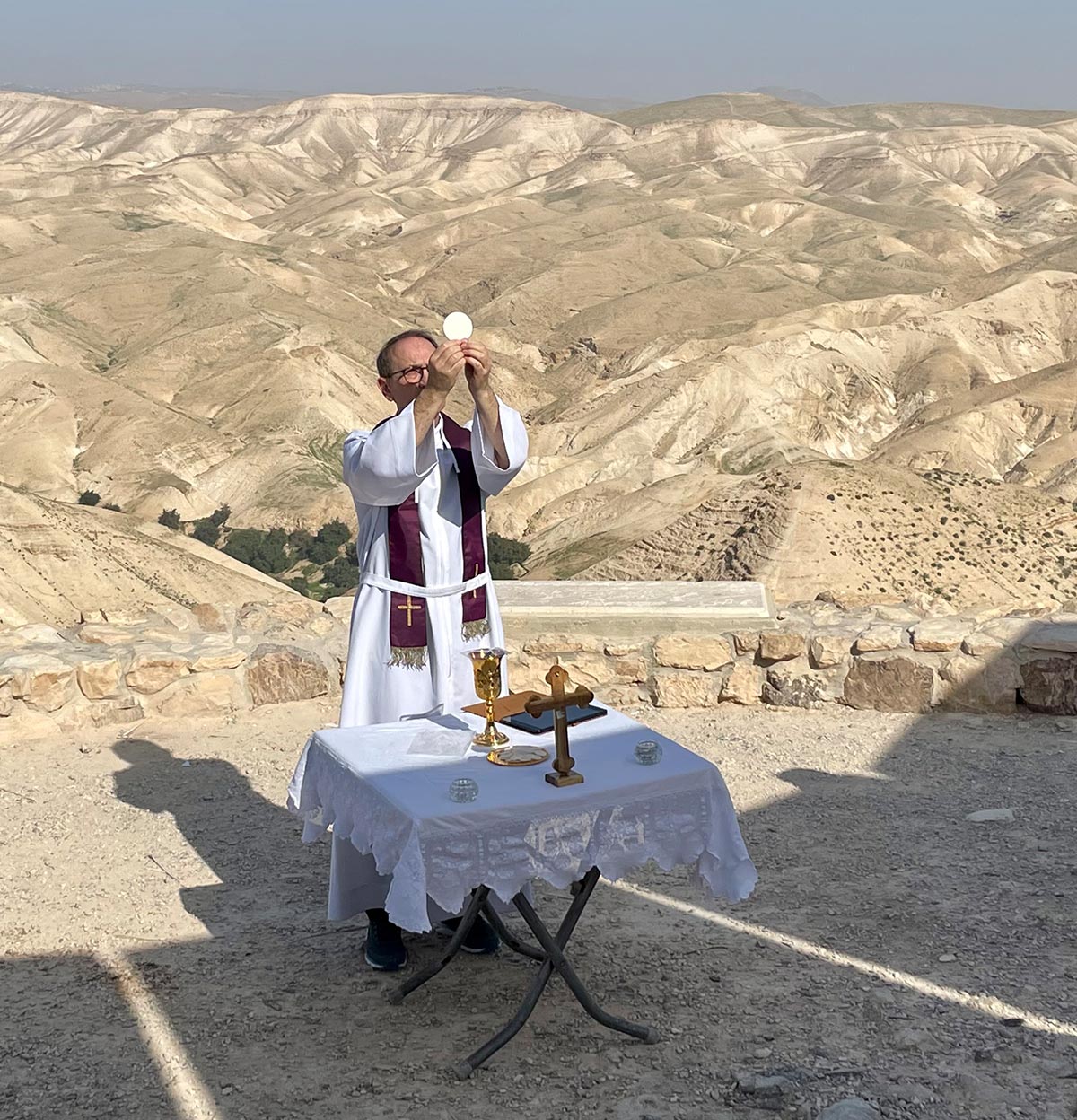 Mass in Judean Desert